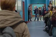 Antoine tient un discours plein d?assurance face à ses camarades !