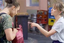 Barbara se montre adorable avec Baptiste