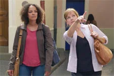 Blanche fait découvrir le quartier du Mistral à Sophie