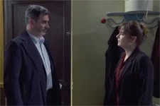 Blanche répond de mauvaise grâce aux questions de Patrick sur la relation de Nicolas avec le Docteur Alibert