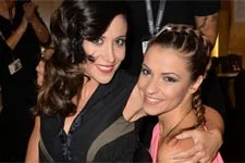 Fabienne Carat (Samia) et Denitsa Ikonomova (DALS) complices au Salon du chocolat