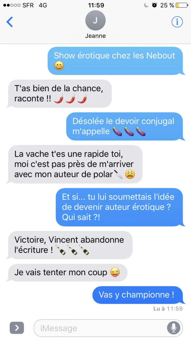 Hot : les sextos de Babeth à Jeanne !</