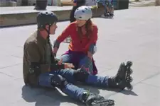 Clément fait une bonne chute !